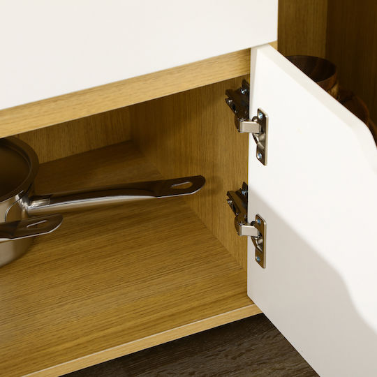 Office Storage Chipboard Cabinet Blue L90xW40xH98.5cm