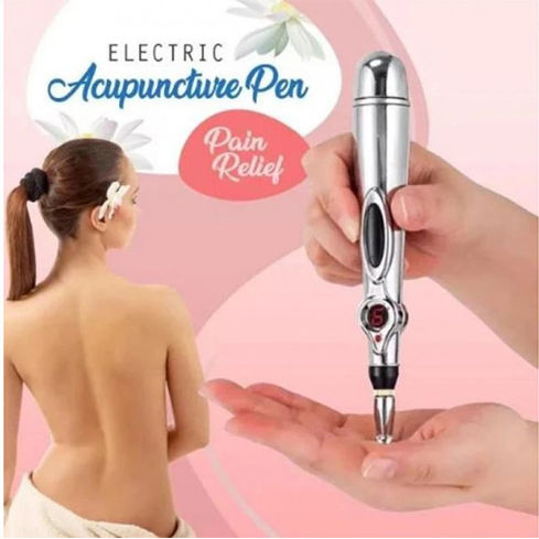 Electronic Meridian Acupuncture Pen Stift Massage Akupressur für die Hände Gray