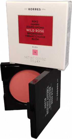 Korres Blush Wild Rose Brightening Vibrant Colour 12 Golden Pink 5.5gr