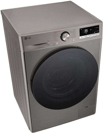 LG Πλυντήριο Ρούχων 9kg με Τεχνολογία Ατμού 1400 Στροφών TurboWash Ασημί F4R7009TSSB