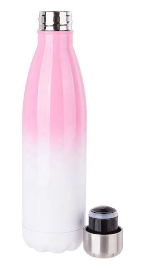 Koupakoupa Banksy (Hope) Recycelbar Flasche Thermosflasche Rostfreier Stahl BPA Frei 500ml Rosa