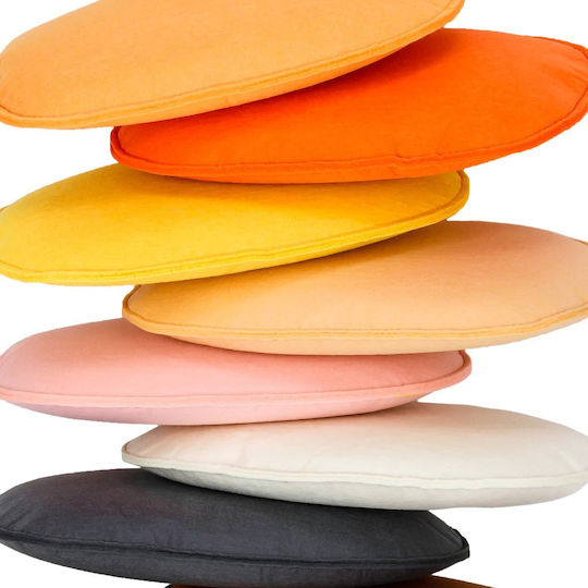 Curve Lab Spielzeug Balance Spielzeug Holzbrett Perfect Arc Light Orange Felt & Light Orange Felt Kissen