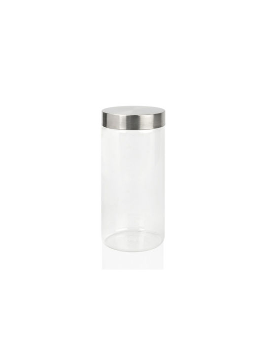 Andrea House Allgemeine Verwendung Glasvase mit Deckel Transparent 1400ml 1 Stück