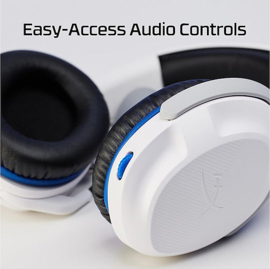 HyperX CloudX Stinger II for Playstation Over Ear Gaming Headset με σύνδεση 3.5mm Λευκό for PS4 / PS5