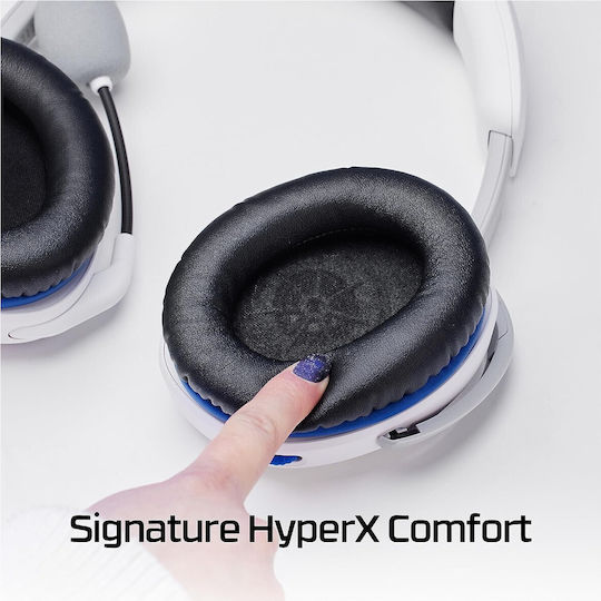HyperX CloudX Stinger II for Playstation Over Ear Gaming Headset με σύνδεση 3.5mm Λευκό for PS4 / PS5