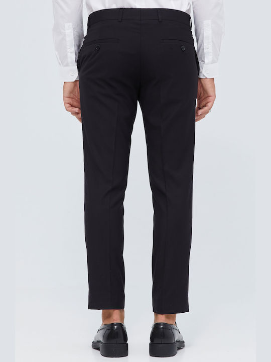 Aristoteli Bitsiani Men's Trousers in Slim Fit Black