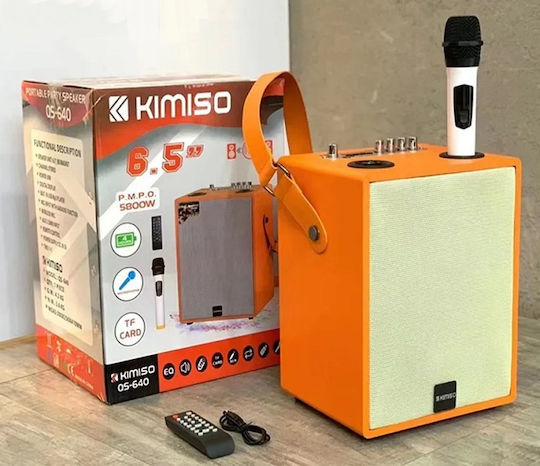 Karaoke Speaker with Wireless Microphone QS-640 889756 Orange