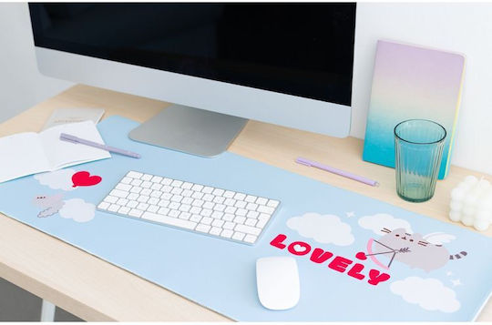 Grupo Erik Pusheen Purrfect Love Collection Gaming Mouse Pad XXL (800mm) Light Blue MGGE050
