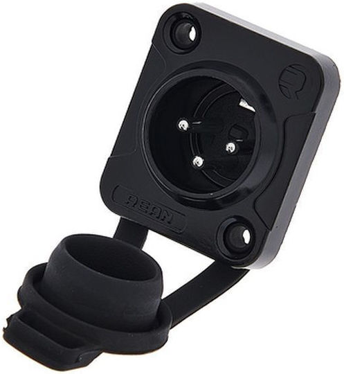 Rean Plug XLR male Black (RRX3M-Z-001-1)