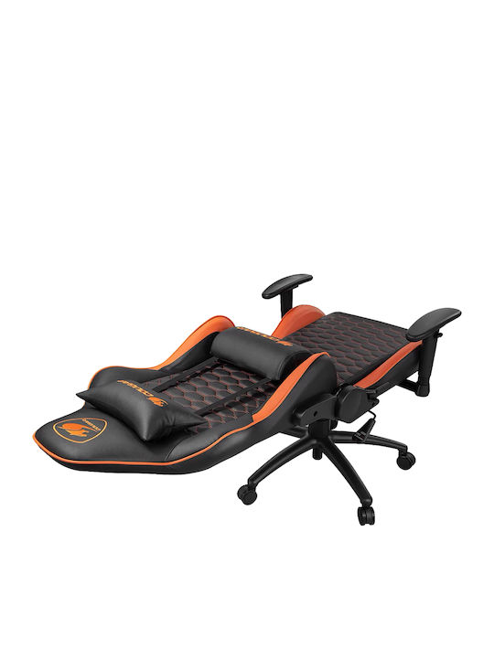 Cougar Outrider Καρέκλα Gaming Δερματίνης με Ρυθμιζόμενα Μπράτσα Μαύρο/Πορτοκαλί