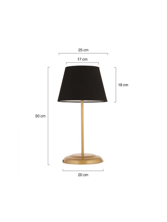 HomeMarkt Schreibtischlampe mit klappbarem Arm für Fassung E27 in Gold Farbe