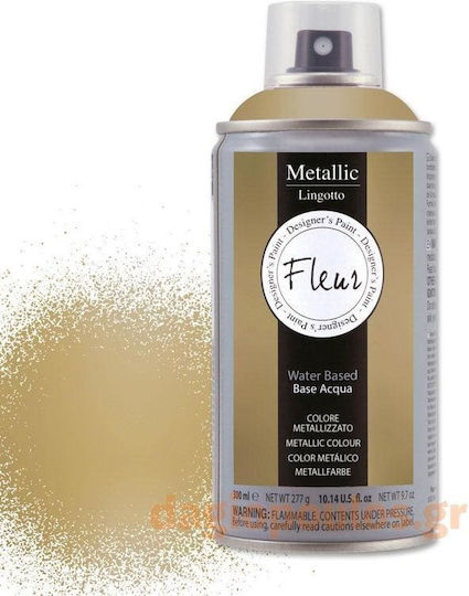 Fleur Colore Metallizzato Craft Spray Silver for Wood, Porcelain and Glass Aston 300ml