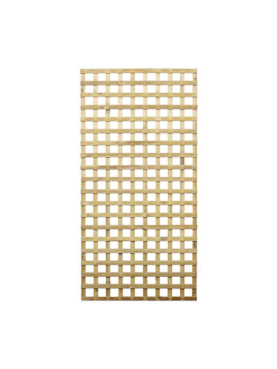 Spalier Gartengitter 5634 aus Holz mit quadratischem Rasterdesign in Braun Farbe 150x180cm