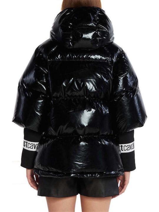 Just Cavalli Μπουφάν Puffer Μαύρο