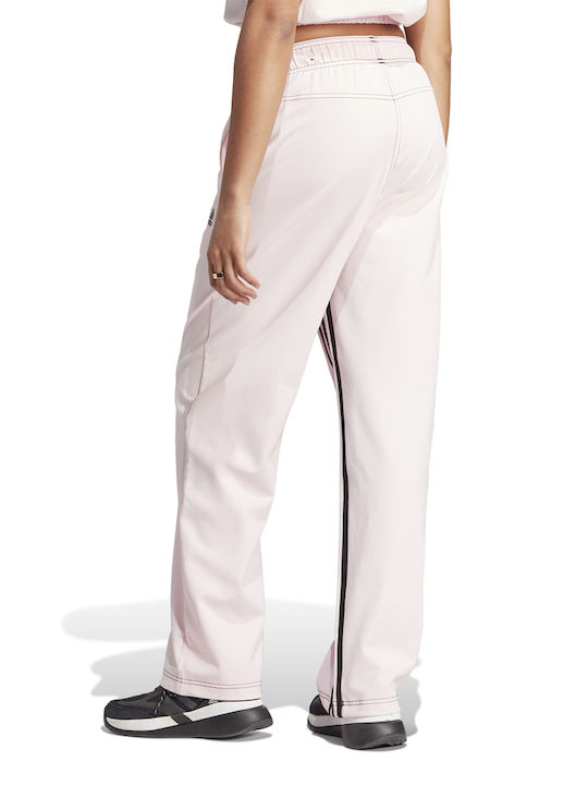 Adidas Damen-Sweatpants Breit Rosa