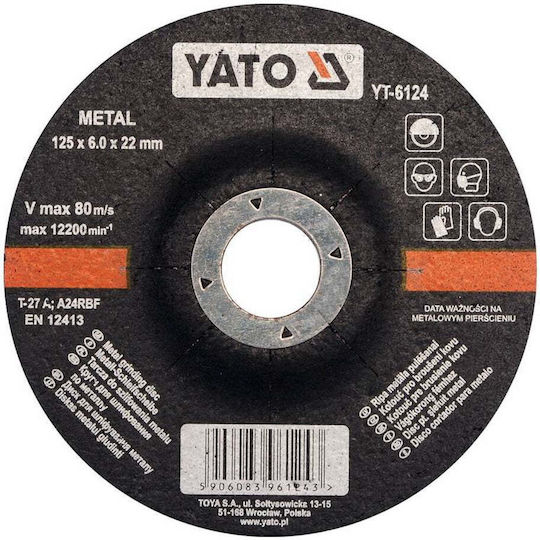 Yato Δίσκος Λείανσης Inox 125mm