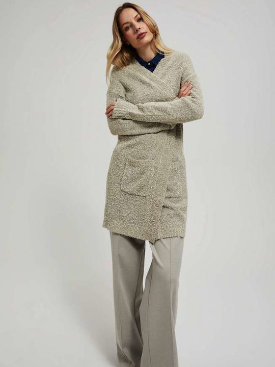 Make your image Long Women's Cardigan Beige