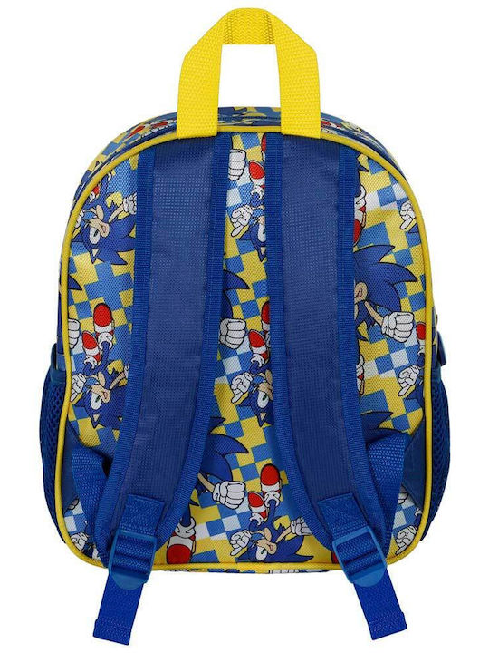 Karactermania 3D School Bag Backpack Kindergarten Blue with Water Bottle Holder