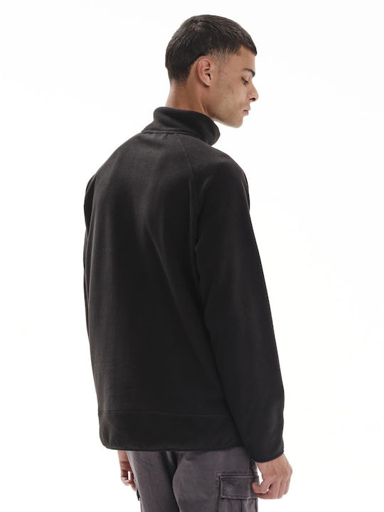 Men's Fleece Cardigan Black