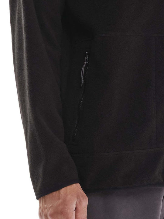 Men's Fleece Cardigan Black