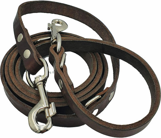 ByLeather Λουρί/Οδηγός Σκύλου Εκπαίδευσης Δερμάτινο σε Καφέ χρώμα