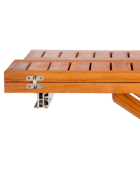 Garten- und Terrassentisch aus Teak Zusammenklappbar 120x40x75cm