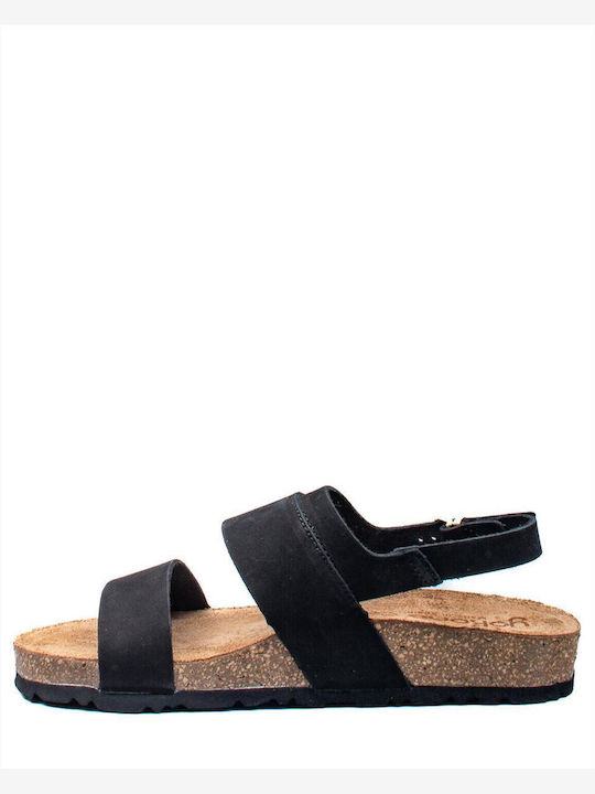 Yokono Women's Flat Sandals in Black Color