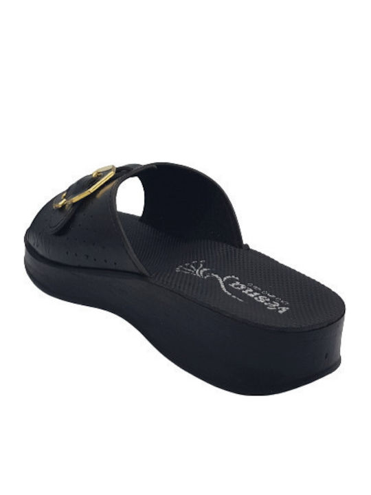 Women's Flat Sandals Anatomic in Black Color
