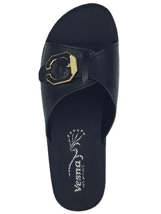 Women's Flat Sandals Anatomic in Black Color