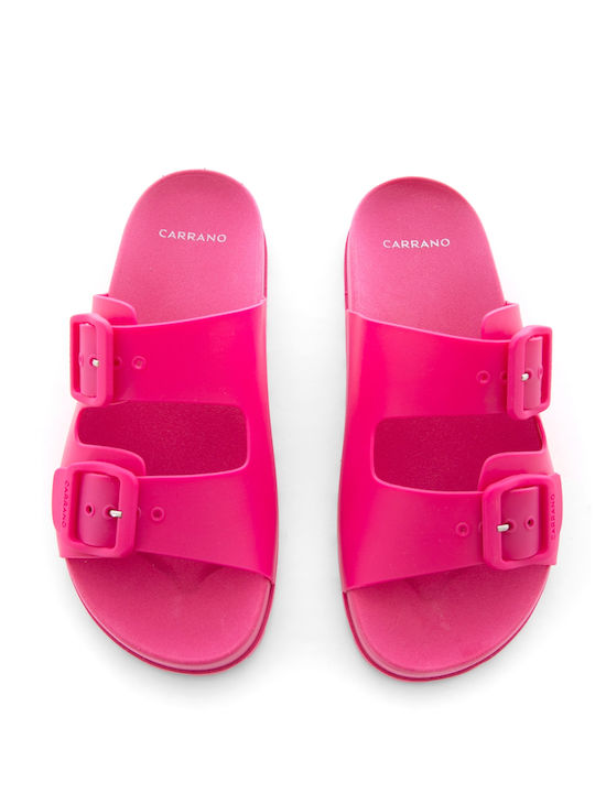 Carrano Women's Flat Sandals in Fuchsia Color