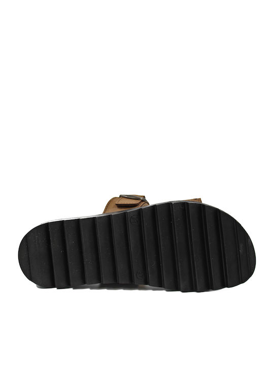 Women's Flat Sandals Anatomic in Brown Color