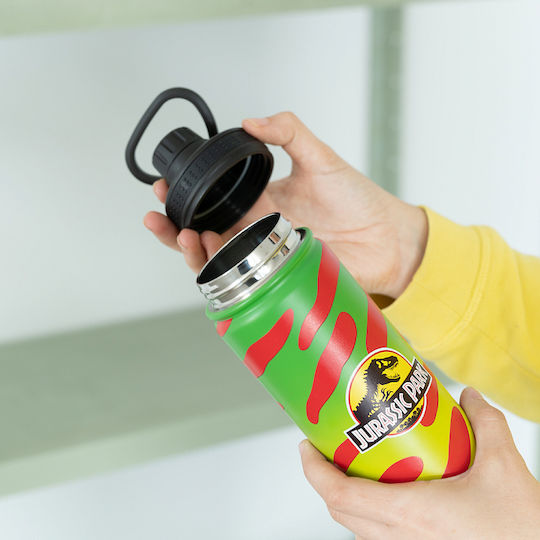 Grupo Erik Kids Water Bottle Dinosaur Aluminium with Screw Cap Non Spill 500ml
