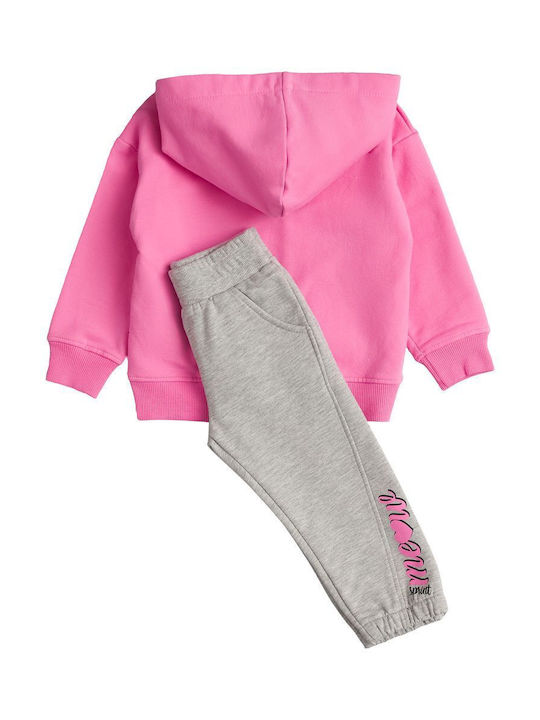 Sprint Kids Sweatpants Set Pink 2pcs