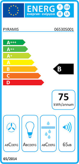 Pyramis Τζάκι Turbo EF Μηχανισμός Απορρόφησης 52cm Inox