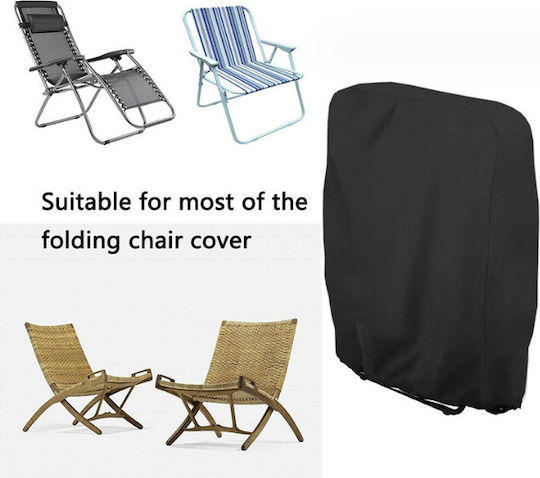 Waterproof Armchair Cover Black 34x71x110cm