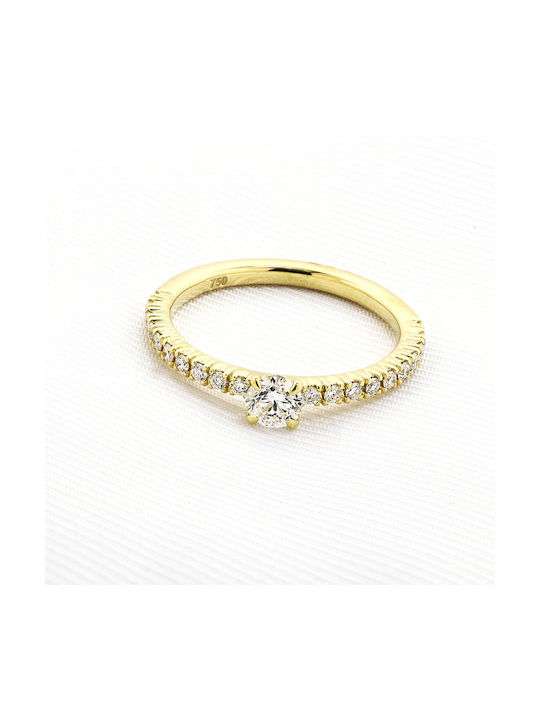 Single Stone from Gold 18K with Diamond