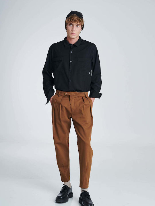 P/Coc Men's Trousers Brown