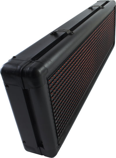 Rolling LED Sign One - Sided Waterproof 70x20cm Red