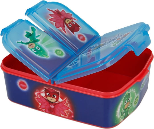 Stor multiple compartments Plastic Kids' Food Container Pj Masks Blue x x 5.5cm