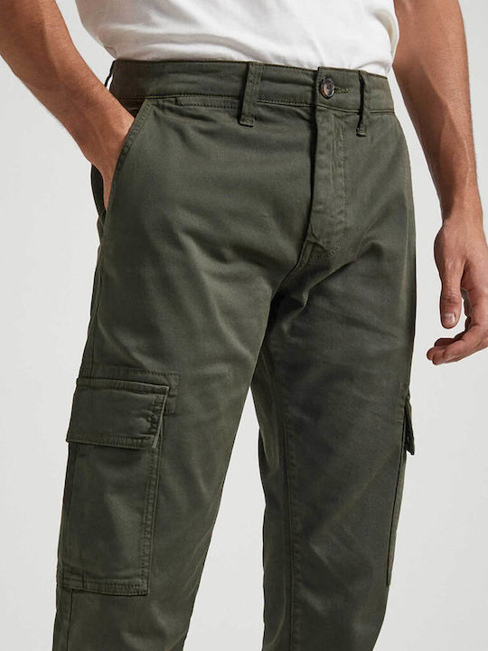 Sean Pantaloni Elastic cu Croială Normală Kaki