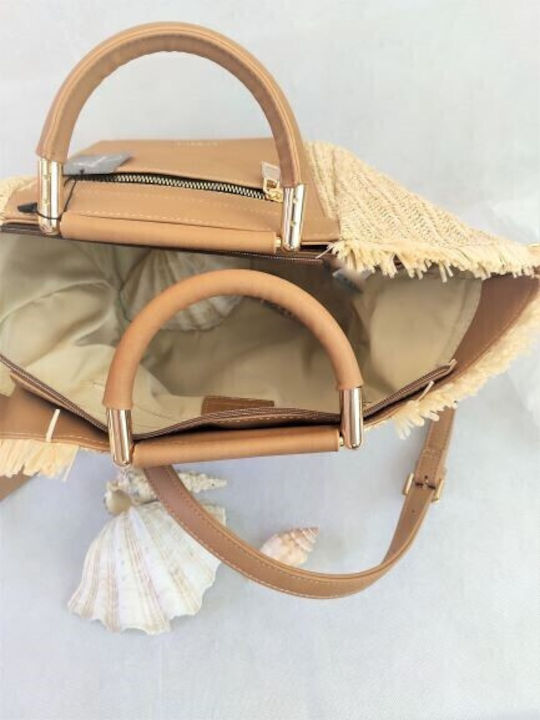 Straw Women's Bag Tote Handbag Beige