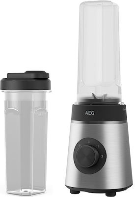 AEG Μπλέντερ για Smoothies 0.6lt 350W Ασημί