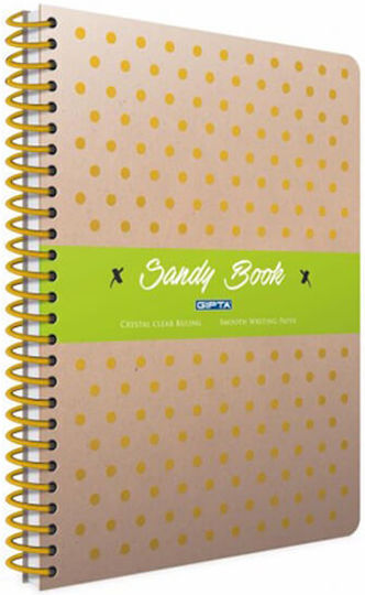 Uni Pap Spiral Notebook Ruled B5 2 Subjects 1pcs (Μiscellaneous Designs/Colors)