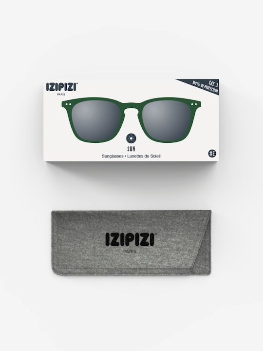 Izipizi Unisex Sunglasses with Green Plastic Frame and Polarized Lens