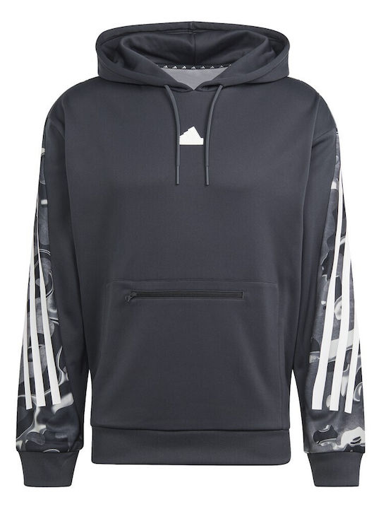 Adidas Men's Sweatshirt with Hood Gray