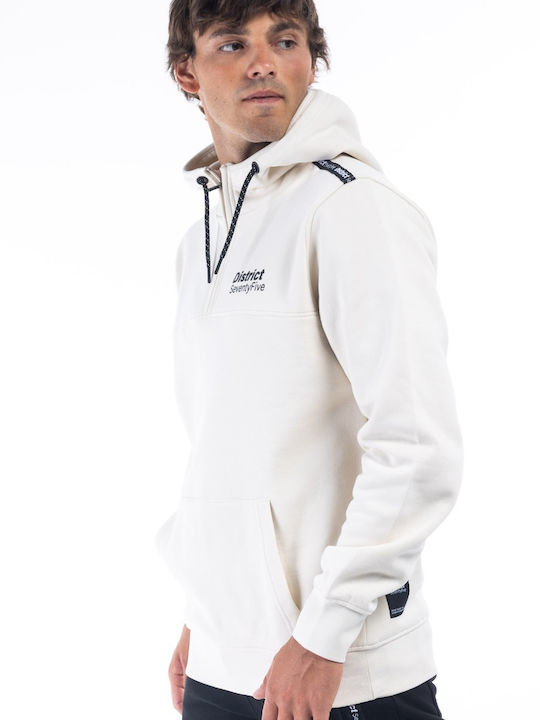 Sweatshirt with Hood White
