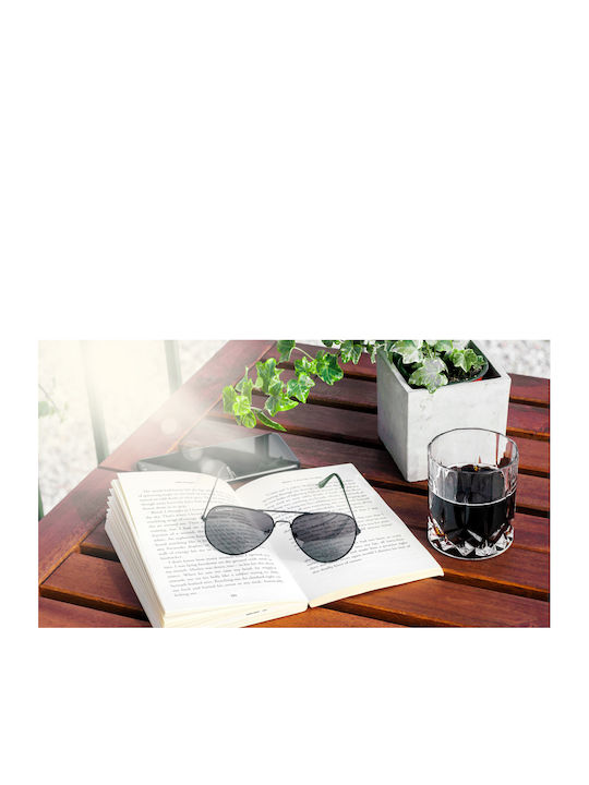 Kruger & Matz Unisex Γυαλιά Ηλίου με Μαύρο Μεταλλικό Σκελετό και Μαύρο Polarized Φακό KM00022