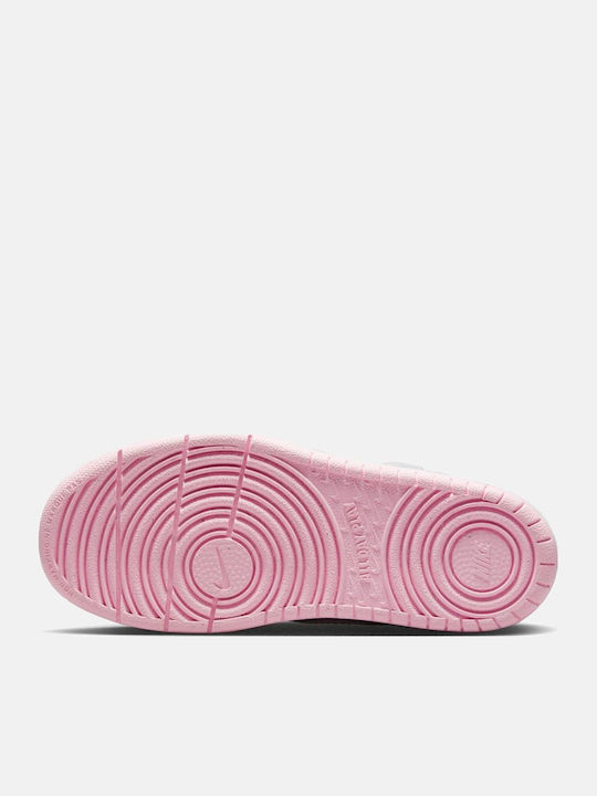Court Borough Low Recraft Kids Sneakers with Scratch White / Pink Foam