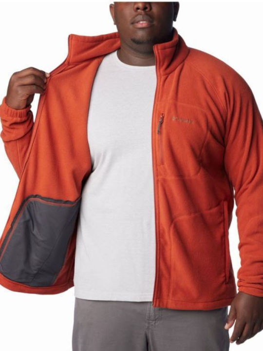 Fast Trek II Men's Fleece Cardigan Red