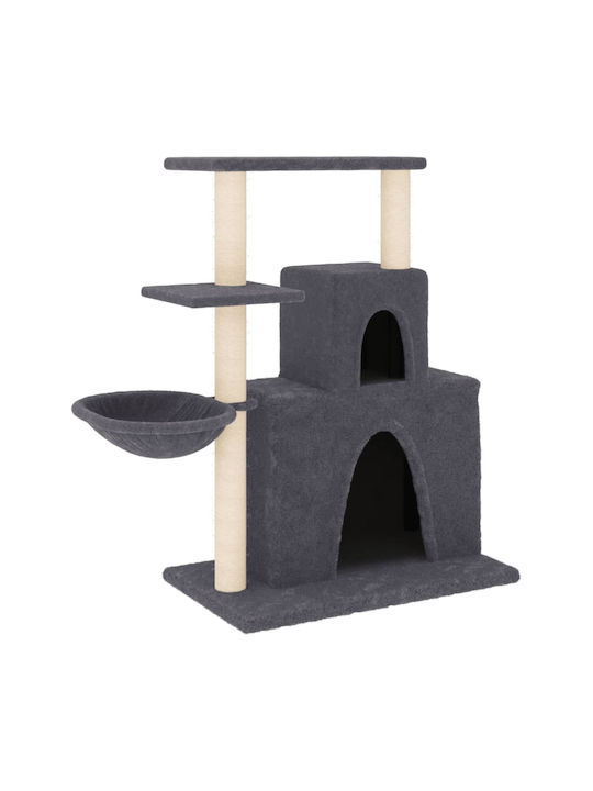 vidaXL Scratching Post Cat Trees Gray 4 levels 61x35x83cm